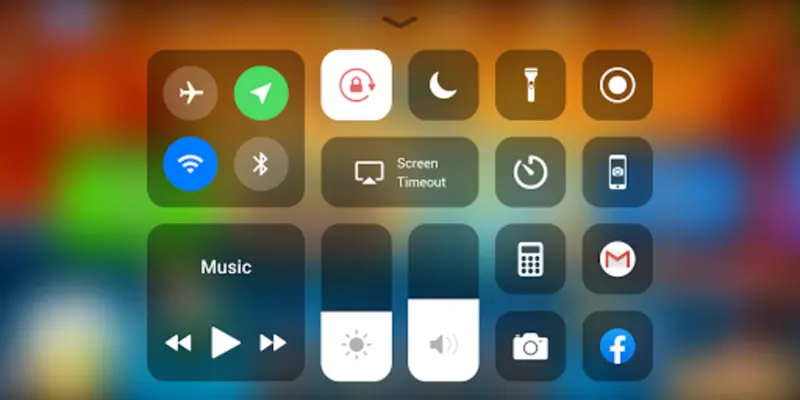 Control Center iOS 15 android App screenshot 0