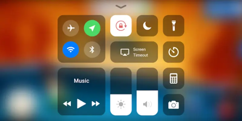 Control Center iOS 15 android App screenshot 1